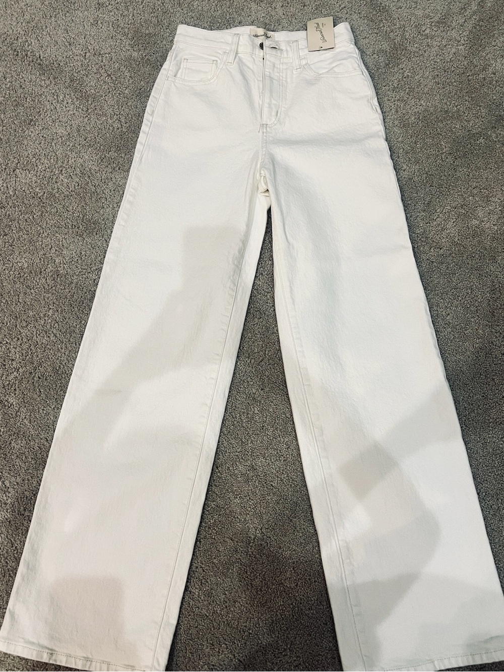 Universal Thread White High-Rise Wide-Leg Jeans